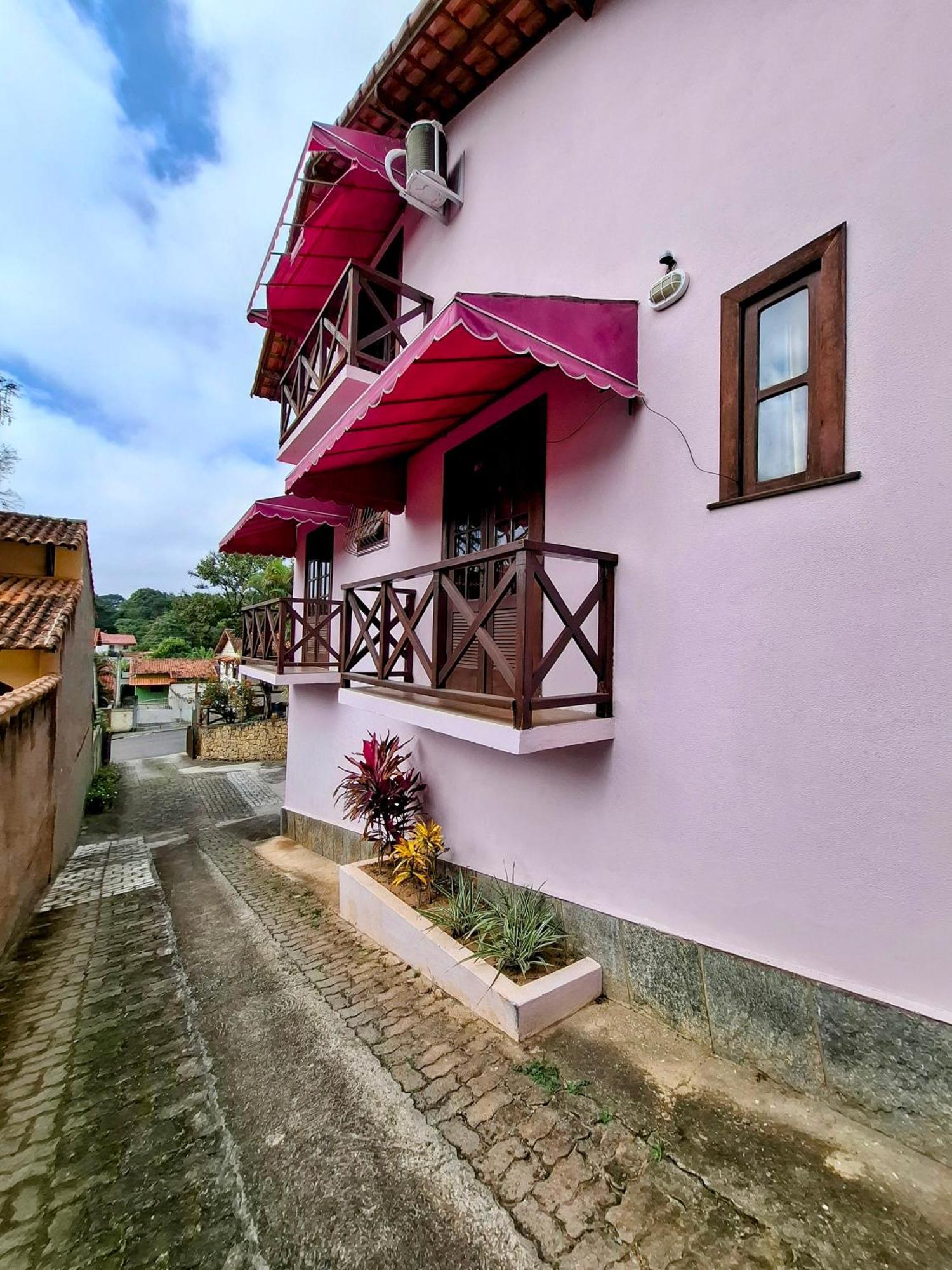 Casa Rosada Seu Refugio Na Serra Miguel Pereira Exterior foto