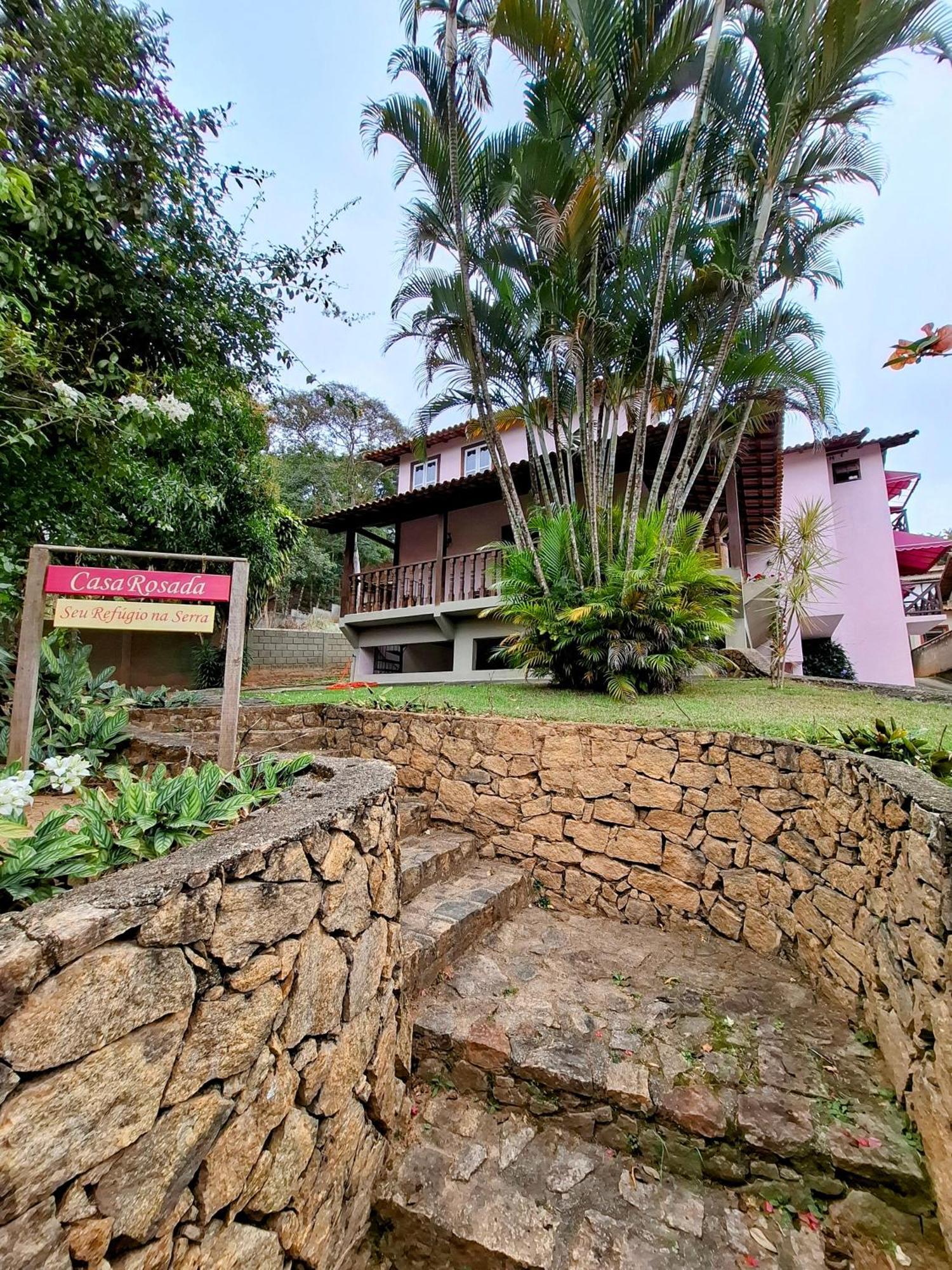 Casa Rosada Seu Refugio Na Serra Miguel Pereira Exterior foto